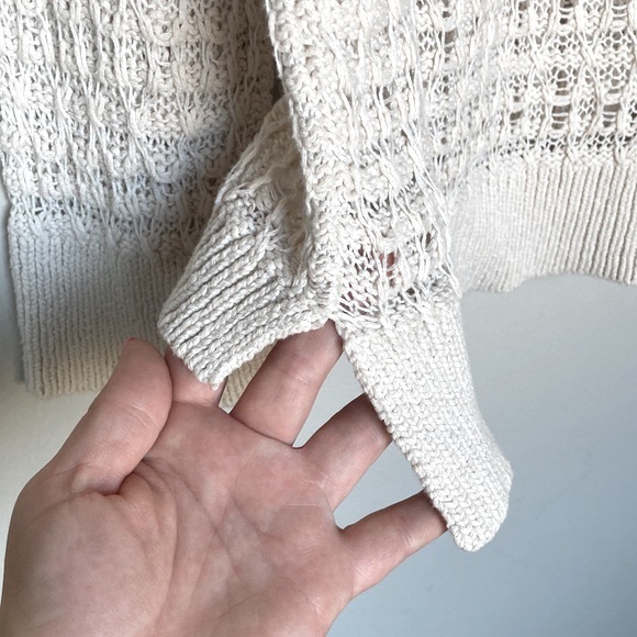 LOFT Cream Crochet Sweater - As Is - Picture 5 of 5